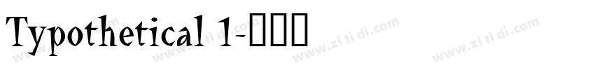 Typothetical 1字体转换